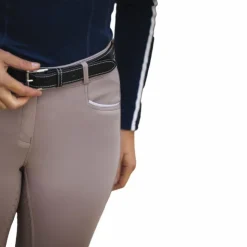 Hot Equithème - Pantalon d'équitation femme Claudine taupe Marron