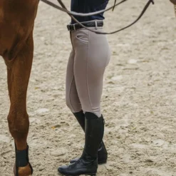 Hot Equithème - Pantalon d'équitation femme Claudine taupe Marron