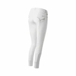 Equithème - Pantalon d'équitation femme Jean Texas Blanc