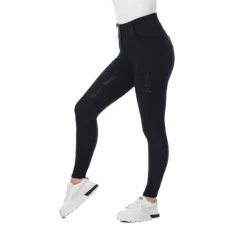 Equithème - Pantalon d'équitation enfant Queen Noir Outlet