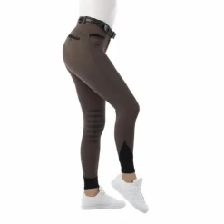 Best Equithème - Pantalon d'équitation fille Safir brun/ noir Marron