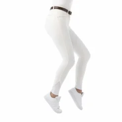 Equithème - Pantalon d'équitation fille Safir / bleu Blanc