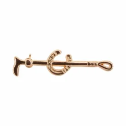Clearance Equithème - Épingle à cravate "Fer" dorée