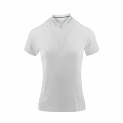 Equithème - Polo à manches courtes femme Elodia Blanc New