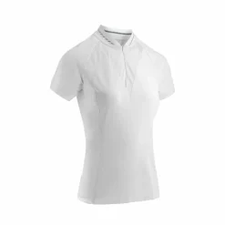 Equithème - Polo à manches courtes femme Elodia Blanc New