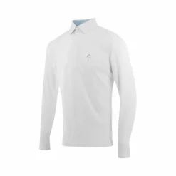 Equithème - Polo de concours manches longues mesh homme Dany Blanc Online