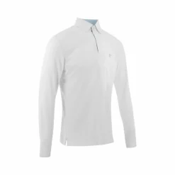 Equithème - Polo de concours manches longues mesh homme Dany Blanc Online