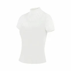 New Equithème - Polo de concours manches courtes enfant London Blanc