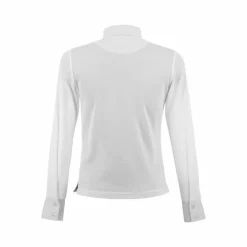 Equithème - Polo de concours manches longues mesh enfant Dany Blanc Clearance