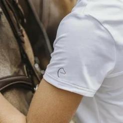 Outlet Equithème - Polo manches courtes femme Riyadh Blanc
