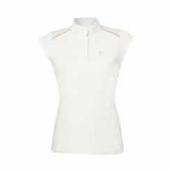 Hot Equithème - Polo manches courtes concours Brussels blanc