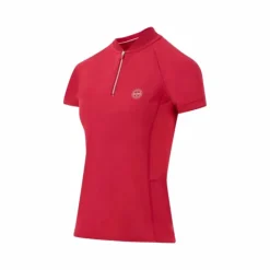 Online Equithème - Polo manches courtes femme Emma cerise Rouge