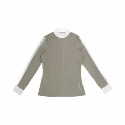 Equithème - Polo manches longues femme Estoril taupe Marron Best