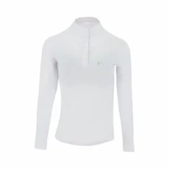 Equithème - Polo manches longues Pékin blanc Sale
