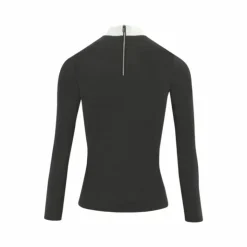 Clearance Equithème - Polo manches longues femme Valencia Noir
