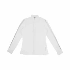 Equithème - Polo manches longues femme Estoril Blanc