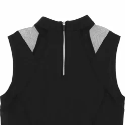 Clearance Equithème - Polo sans manches femme Alba Je t'aime Noir