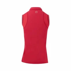 Equithème - Polo sans manches femme Sarah cerise Rouge