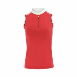 Equithème - Polo sans manches Smoff rouge Rose