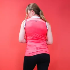 Equithème - Polo sans manches Smoff rouge Rose