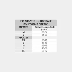 Equithème - Protection de dos Mesh adultes Best