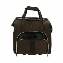 Equithème - Sac de pansage à roulette brun Marron Clearance