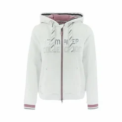 New Equithème - Sweat zippé à capuche Olol Blanc