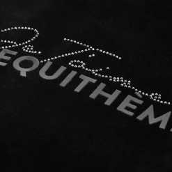 Equithème - Sweat zippé manches longues femme Je t'aime Coline Noir New