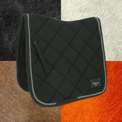 Equithème - Tapis de dressage Platinium Black Noir