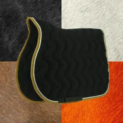 Equithème - Tapis de selle "polyfun" poney noir Sale