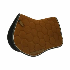 Equithème - Tapis de selle Quadri camel Marron Best