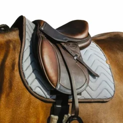 Equithème - Tapis de selle Tweedytan Blanc Clearance