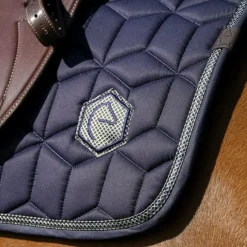 Equithème - Tapis de selle Softhex Marine New