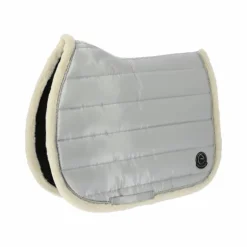 Online Equithème - Tapis de selle Studio Je t'aime argent Gris