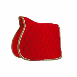 Discount Equithème - Tapis de selle polyfun Rouge