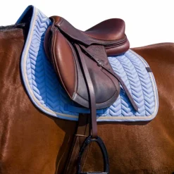 Equithème - Tapis de selle Softypop ciel Bleu Sale