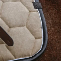 Discount Equithème - Tapis de selle Quadri Beige