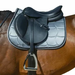 Equithème - Tapis de selle Satin Gris Online