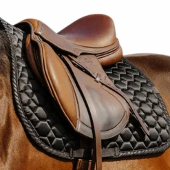Discount Equithème - Tapis de selle Pretty Noir