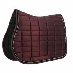 Outlet Equithème - Tapis de selle Domino Bordeaux