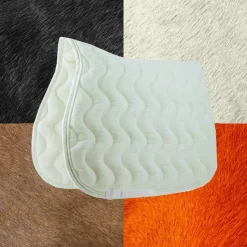 Online Equithème - Tapis de selle polyfun Blanc