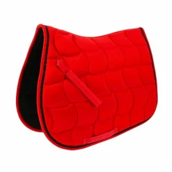 Best Equithème - Tapis de selle Satin Rouge