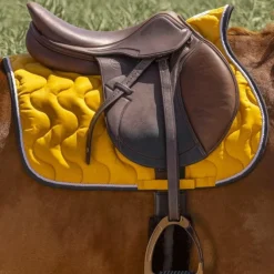 Equithème - Tapis de selle Polyfun Jaune Discount