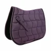 Clearance Equithème - Tapis de selle Satin prune