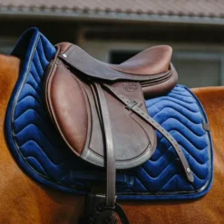 New Equithème - Tapis de selle Glossy Marine