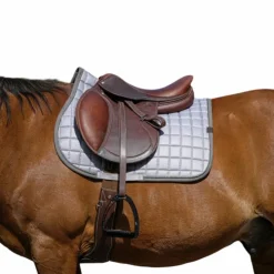 Equithème - Tapis de selle Chic Gris New