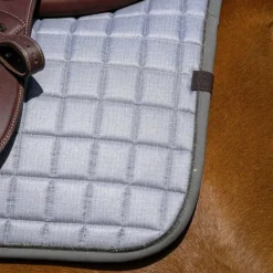 Equithème - Tapis de selle Chic Gris New