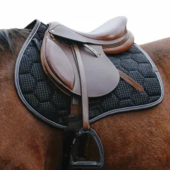 Hot Equithème - Tapis de selle Quadri Noir