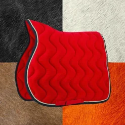 Equithème - Tapis de selle polyfun framboise Rose Best