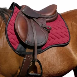 New Equithème - Tapis de selle Impulsion Bordeaux